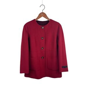 Talbots Reversible Wool Sweater Coat